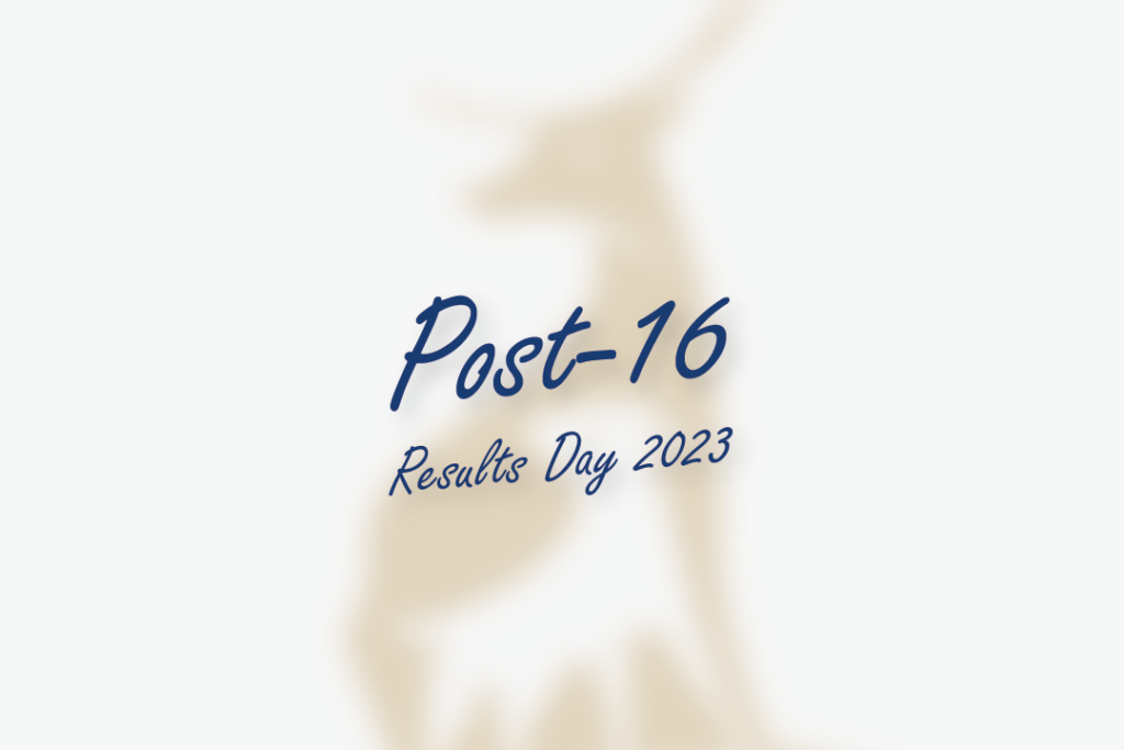 Leigh Academy Bexley logo with text stating 'Post-16 Results Day 2023' over the top.