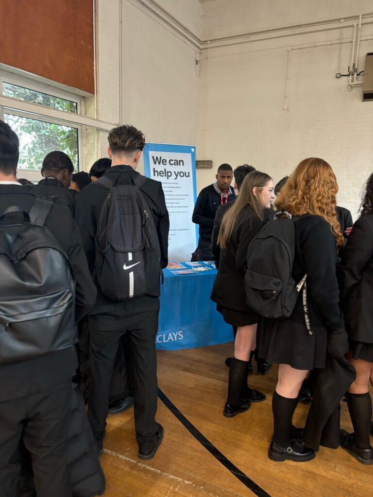 Students at a careers fair