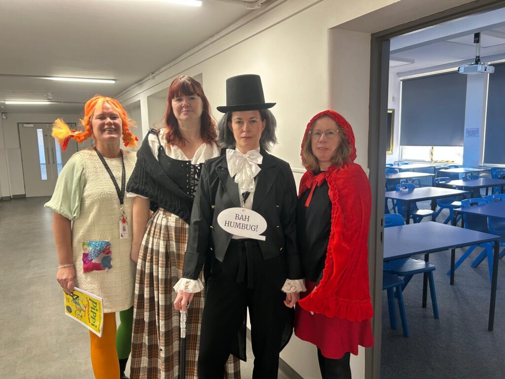 Staff member dressed up for World Book Day 2025