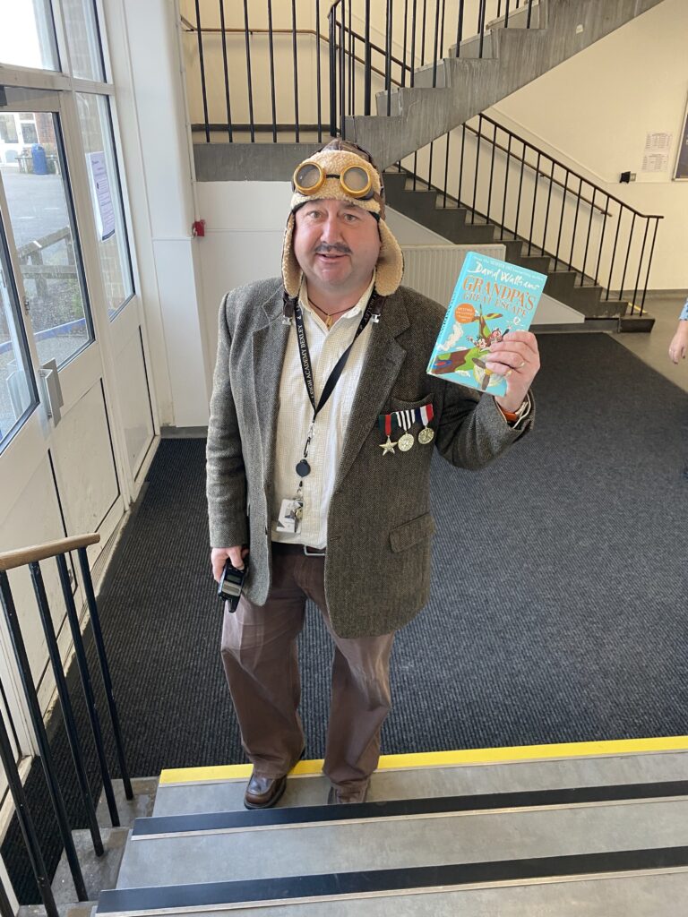 Staff member dressed up for World Book Day 2025