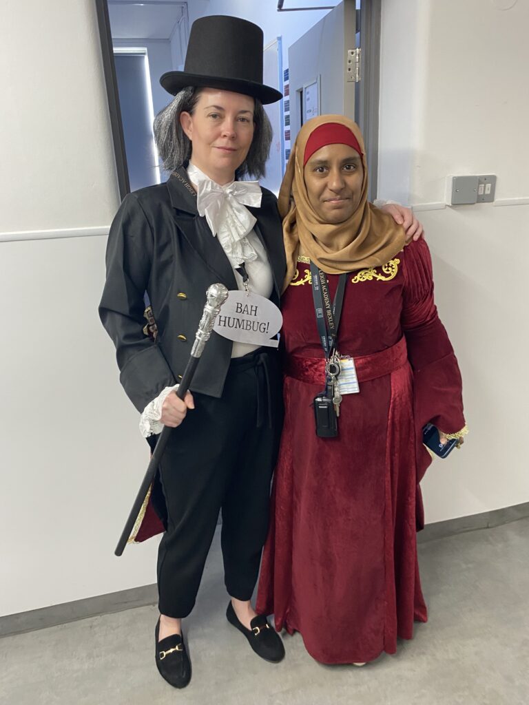 Staff members dressed up for World Book Day 2025
