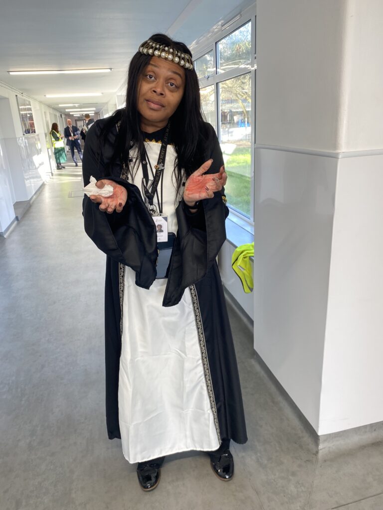 Staff member dressed up for World Book Day 2025