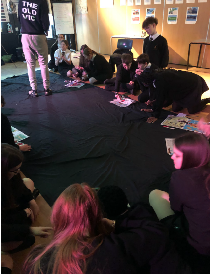 Students partaking in a workshop