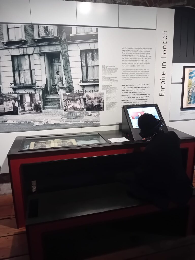 Students in a museum